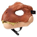 Load image into Gallery viewer, 3D PU Dinosaur Dragon Mask Halloween Party Props Costumes Decoration Brown Trex