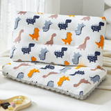 Load image into Gallery viewer, Cartoon Dinosaur Pillow fro Kids Double Sided Cushion with Minky Dots 30*50cm