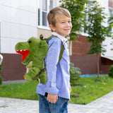 Load image into Gallery viewer, Dinosaur T Rex Bag Triceratops Backpack Soft Plush Toy Purse for Kids Gift