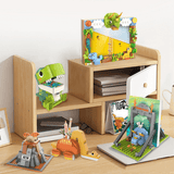 Load image into Gallery viewer, Fun Desk Series Dinosaur Assembled DIY Building Blocks Set Storage Box Photo Frame