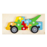 Load image into Gallery viewer, Montessori Wooden Puzzle for Toddlers Brain Teaser Board Early Education Toys Utility vehicle