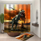 Load image into Gallery viewer, 3D Dinosaur Lively Shower Curtain Bathroom Decor No Smell