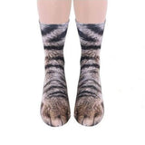 Load image into Gallery viewer, 3D Printing Funny Animal Foot Hoof Paws Elastic Long Socks Cat / Children