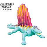 Load image into Gallery viewer, 5‘’ Mini Dinosaur Jurassic Theme DIY Action Figures Building Blocks Toy Playsets Dimetrodon / Blue