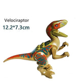 Load image into Gallery viewer, 5‘’ Mini Dinosaur Jurassic Theme DIY Action Figures Building Blocks Toy Playsets Velociraptor / Golden