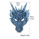 Load image into Gallery viewer, 3D PU Dinosaur Dragon Mask Halloween Party Props Costumes Decoration